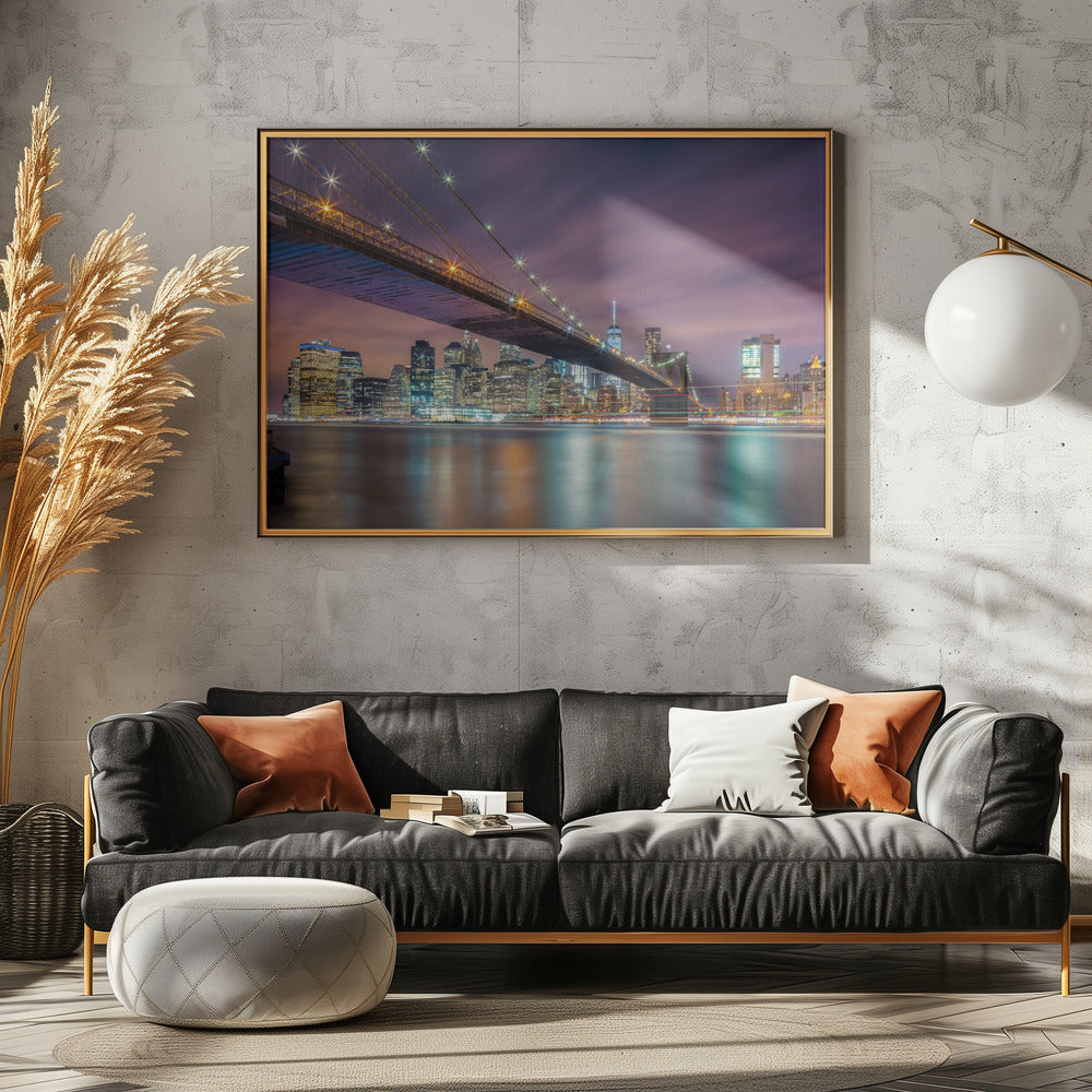 Brooklyn Bridge at Night | Canvas