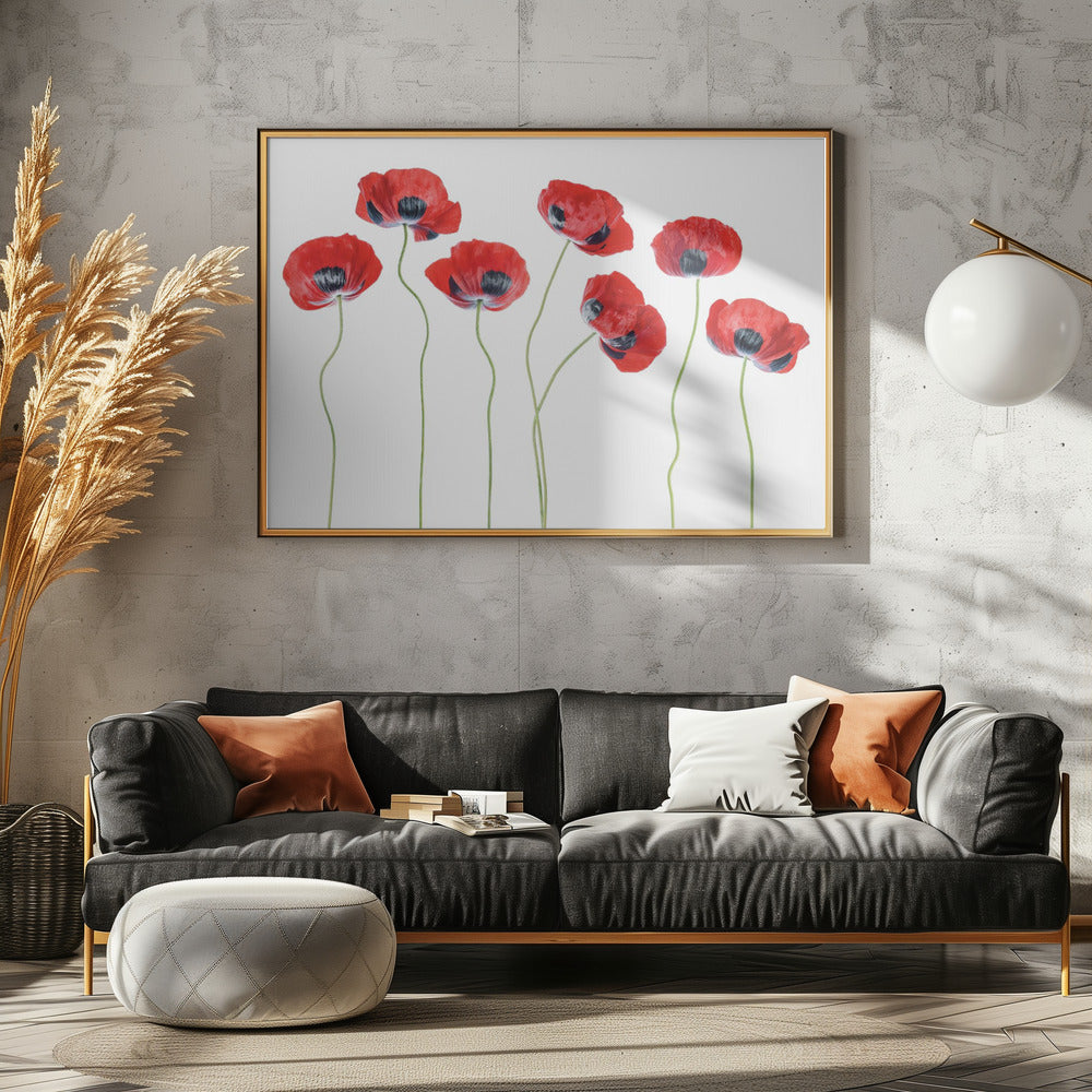 Ladybird Poppies | Poster
