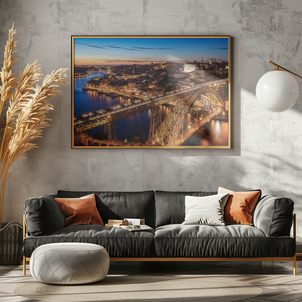 Portugal - Porto Blue Hour | Poster