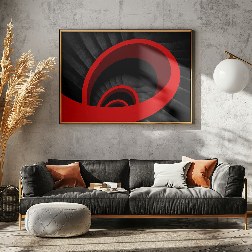 A red spiral | Poster