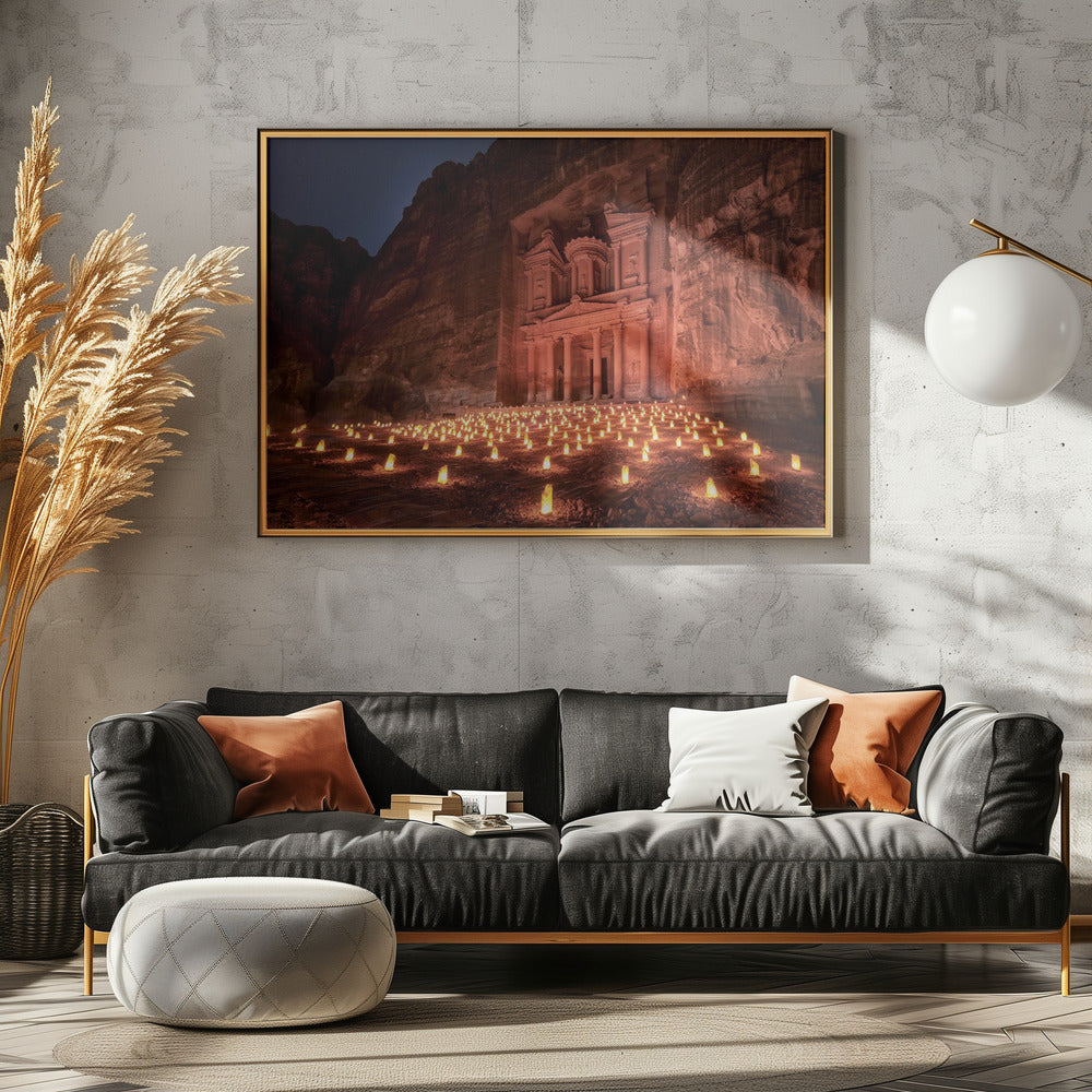 Petra by Night | Canvas