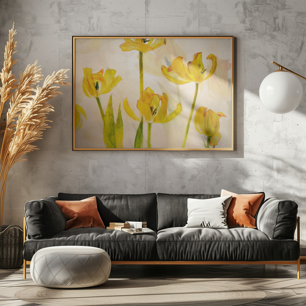 Flowering tulips | Poster