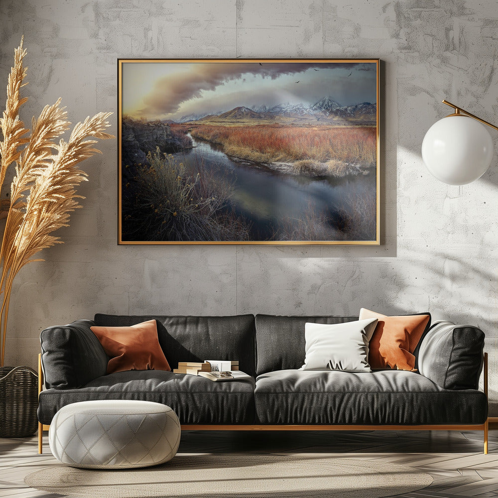 Owens River at Sunrise | Canvas