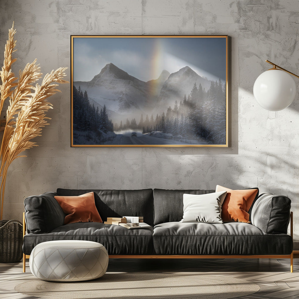 Riding Under Frozen Rainbow | Canvas