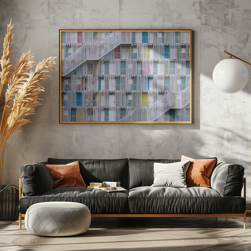 Pastel Color Doors | Poster