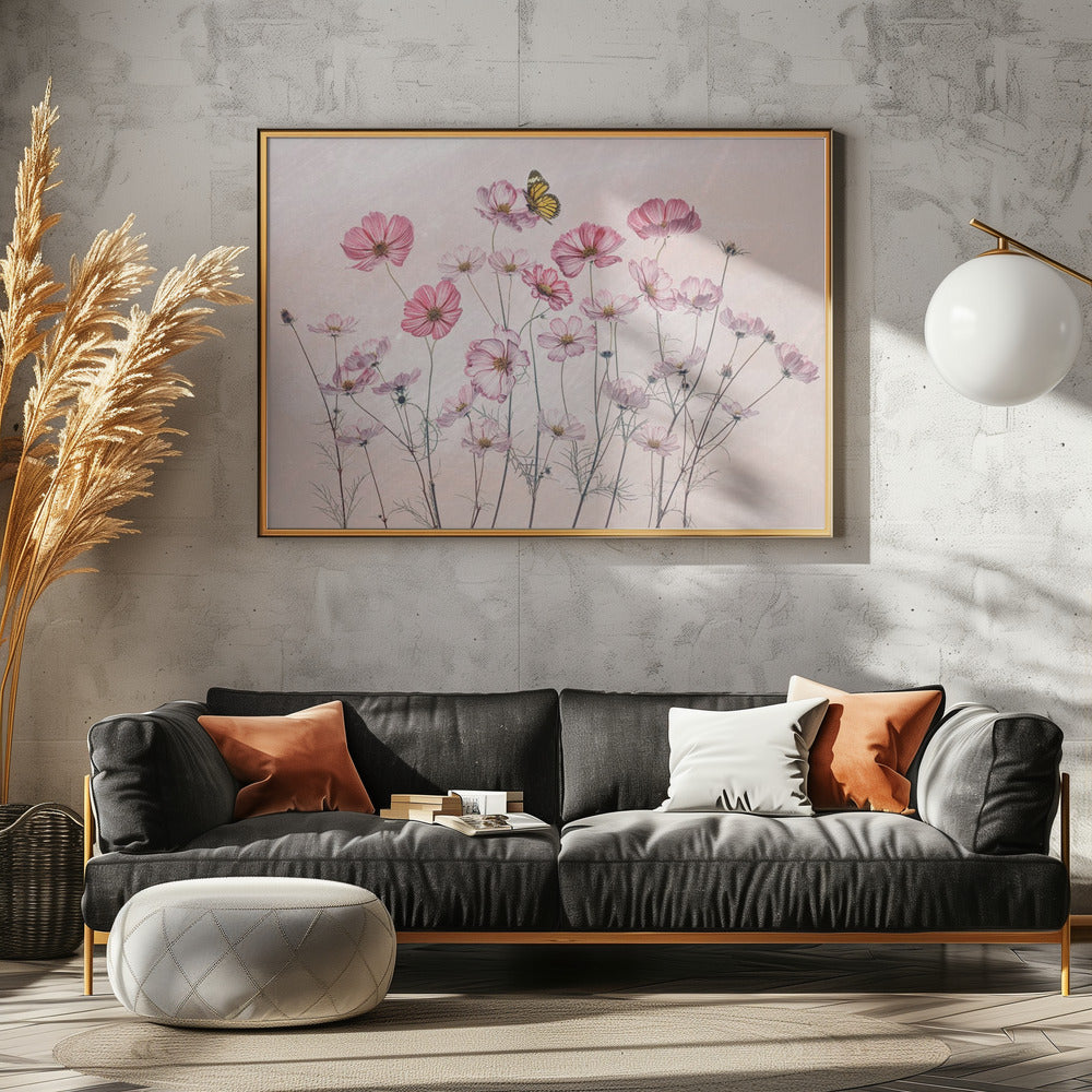 Cosmos and Butterfly | Canvas