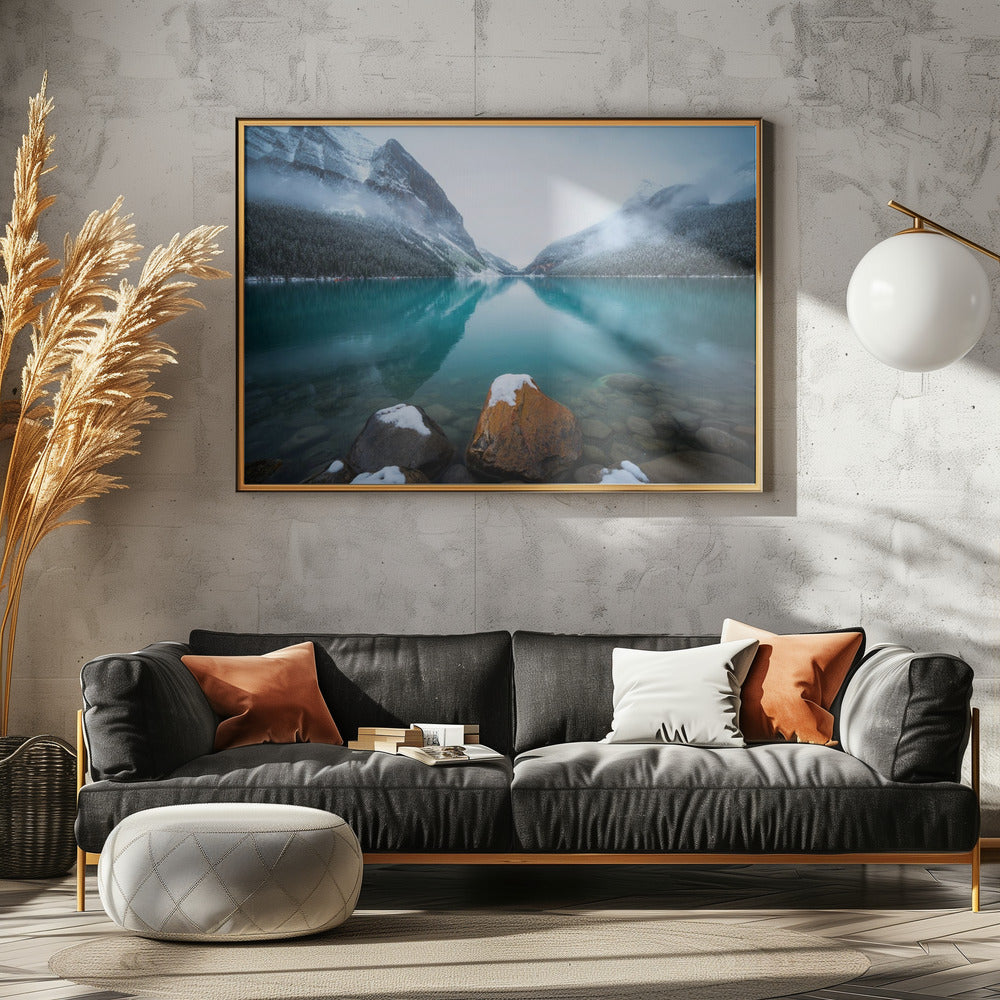 Foggy Lake Louise | Poster