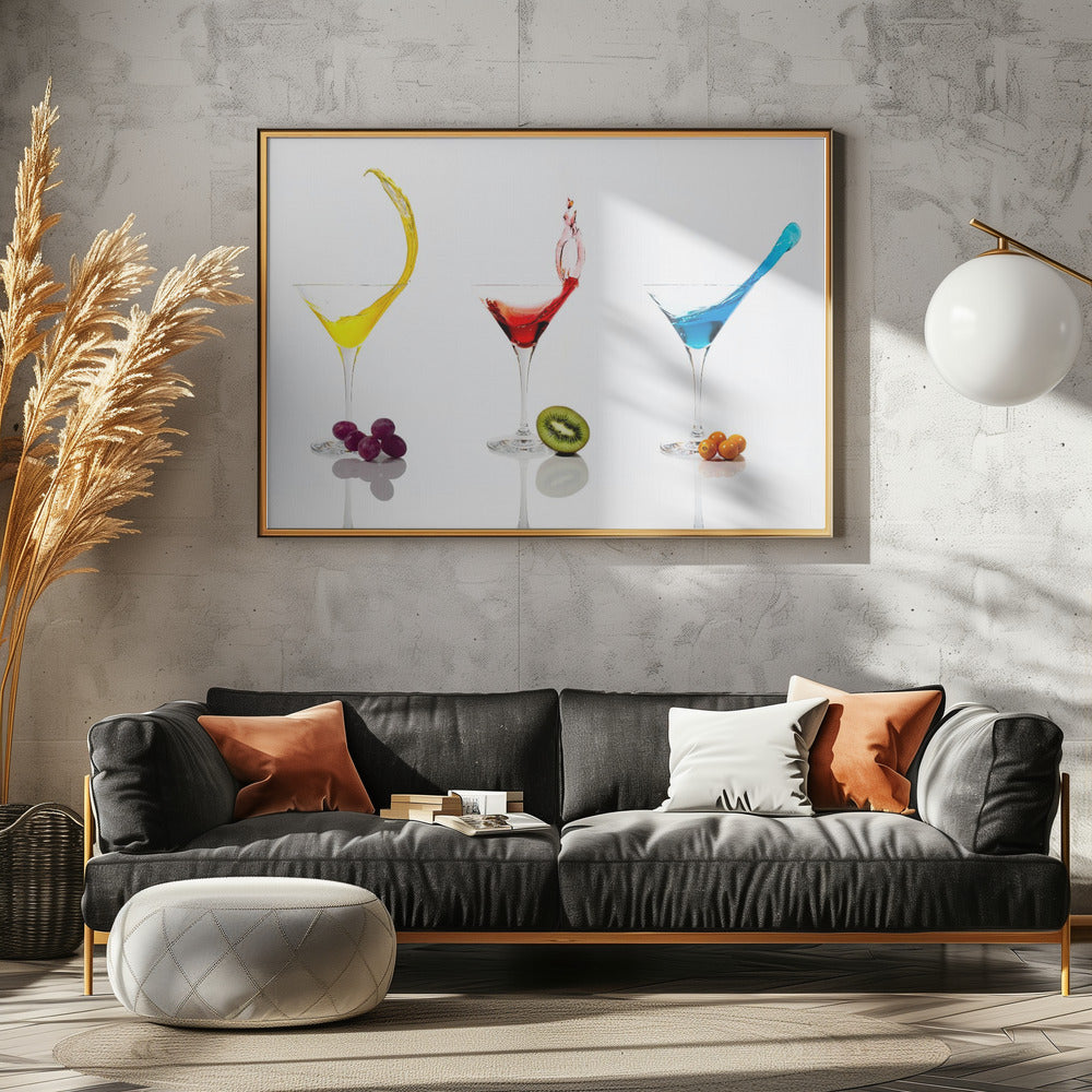 Cocktails and Fruit | Poster