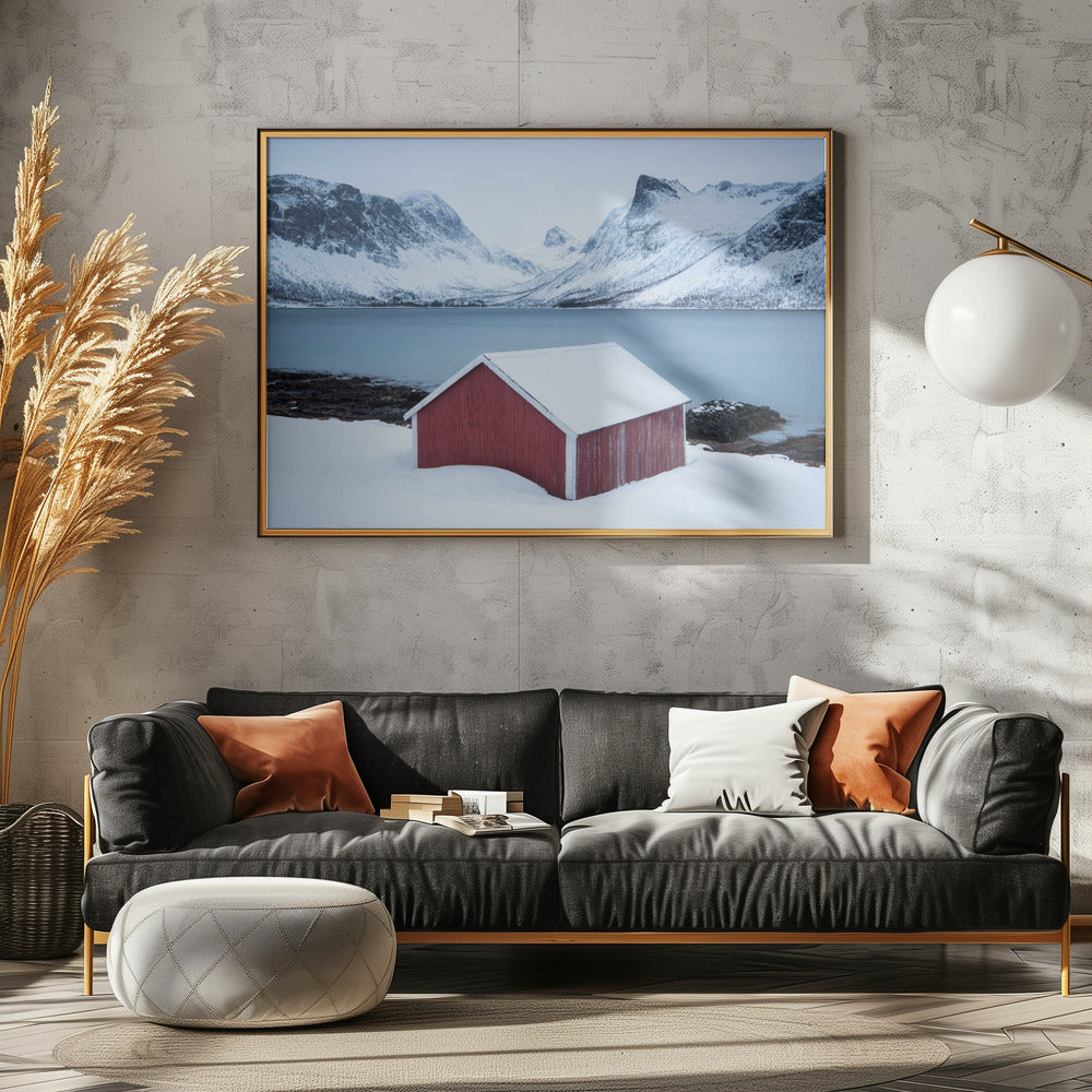 Red hut | Canvas