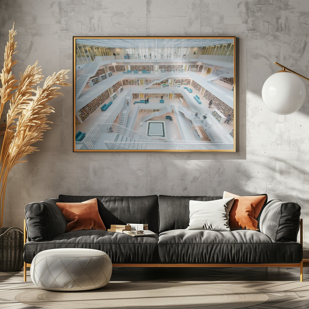 library Stuttgart | Canvas