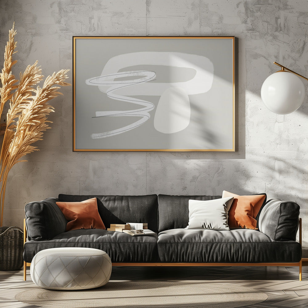 Grey And White Tones | Poster