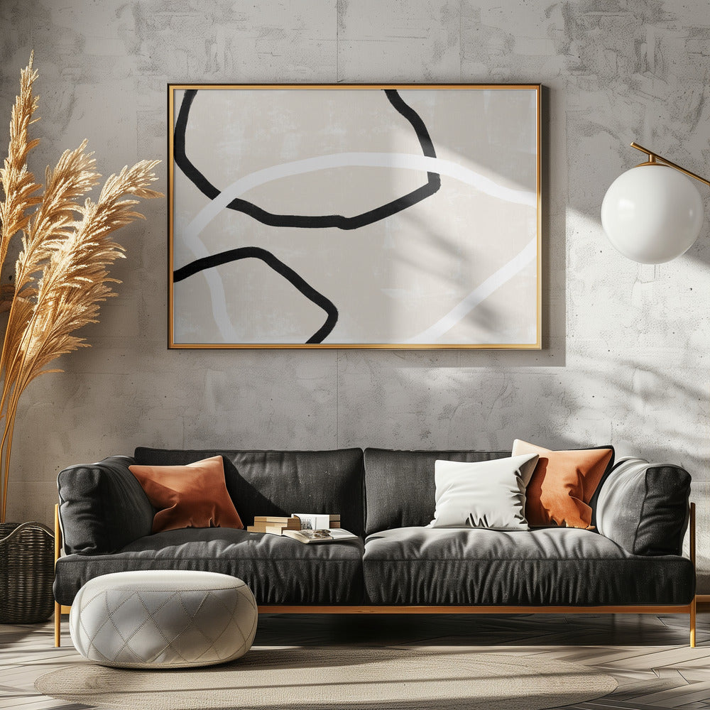 Black And White Lines | Canvas
