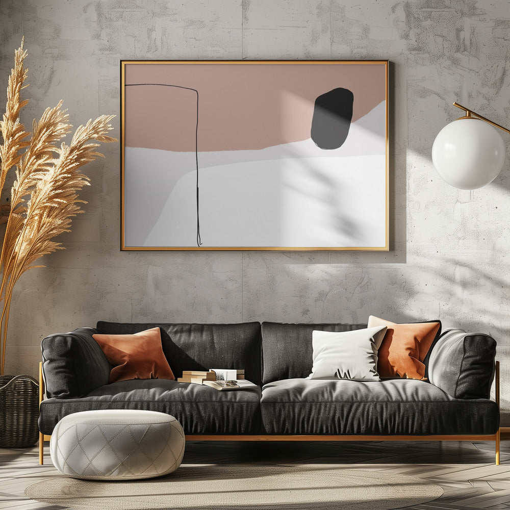 Minimalist Bold Black Shapes | Canvas
