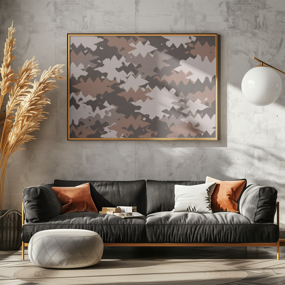 Zigzag Earth Tones | Canvas