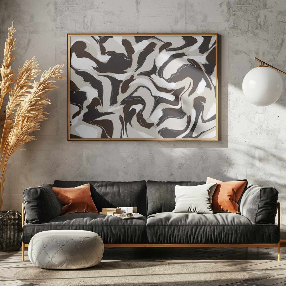 Swirling Earth Tones | Poster
