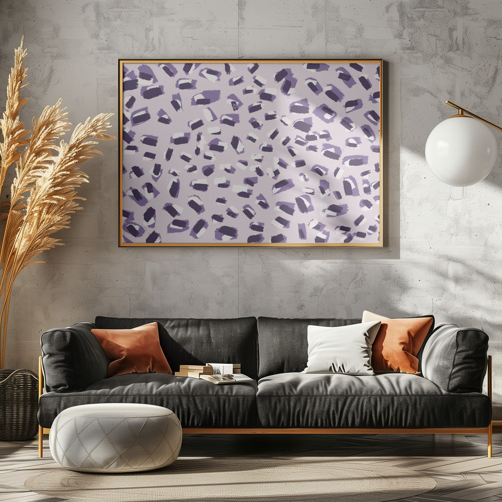 Purple Brush Dance | Canvas