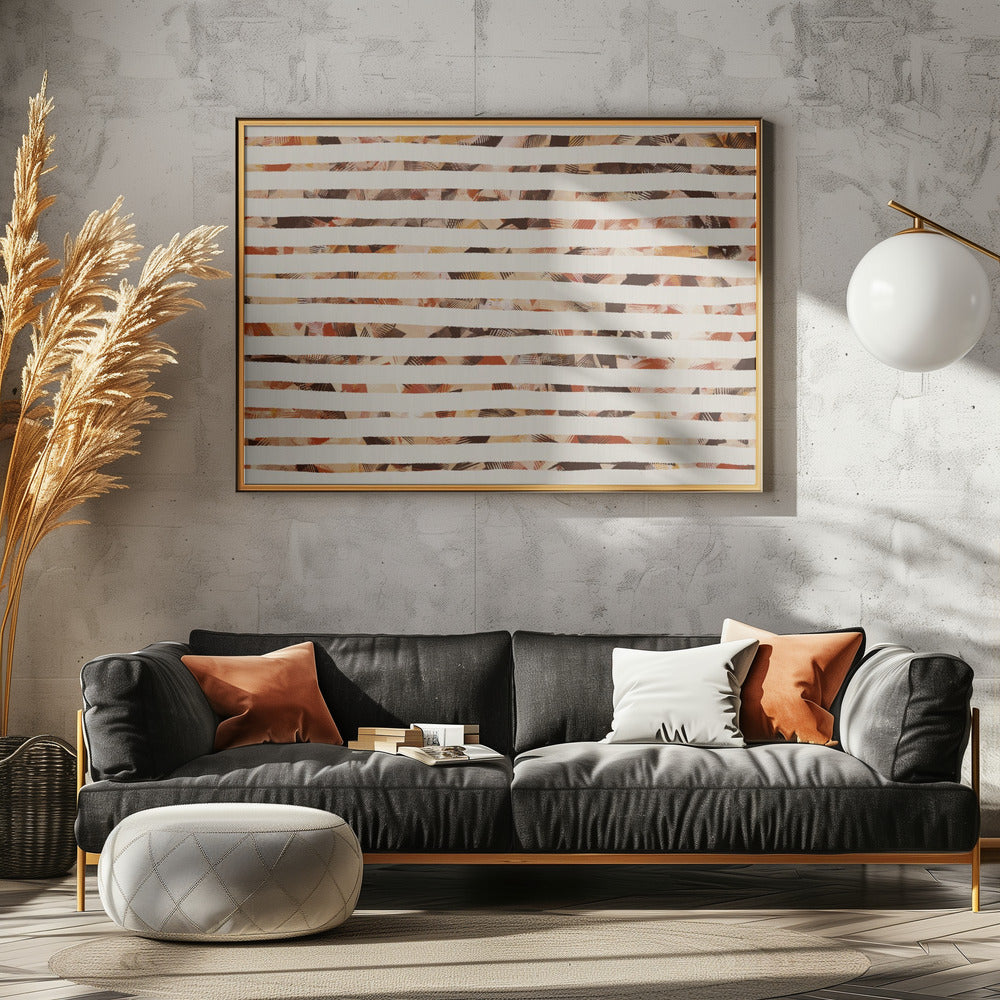 Stripes of Earthy Warmth | Canvas