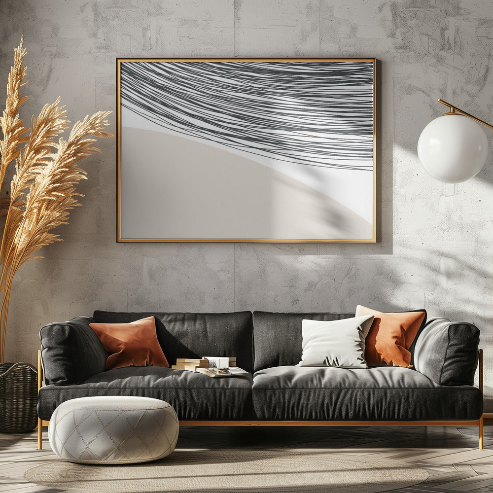 Curved Lines Harmony | Canvas