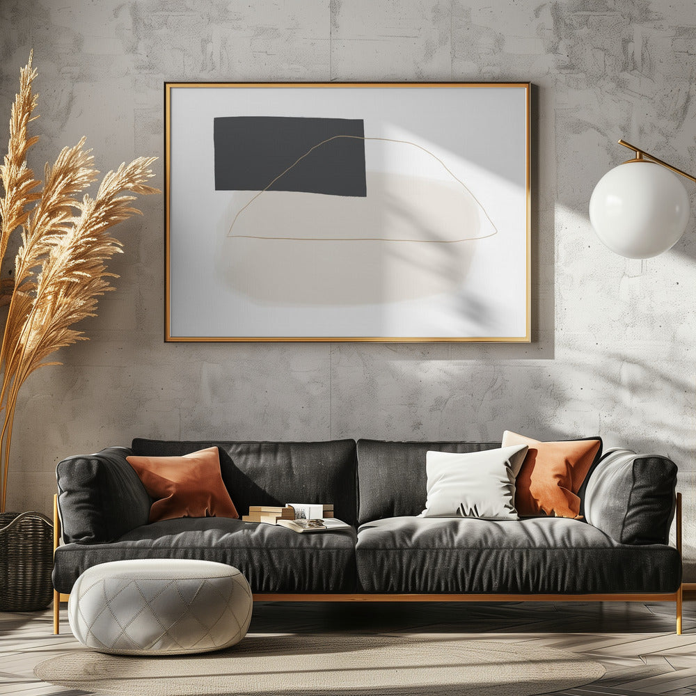 Geometric Shapes and Muted Tones | Poster