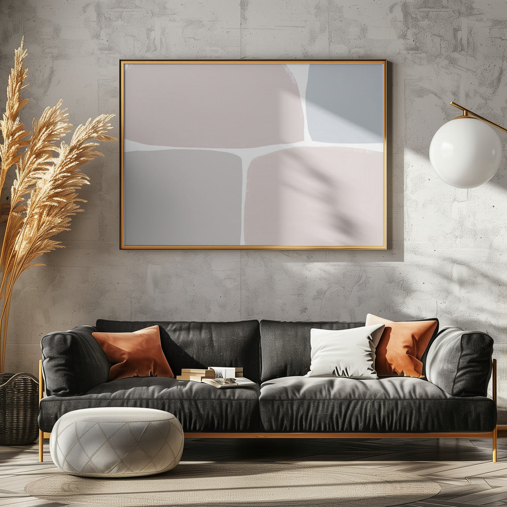 Pastel Tones with Geometric Shapes | Canvas