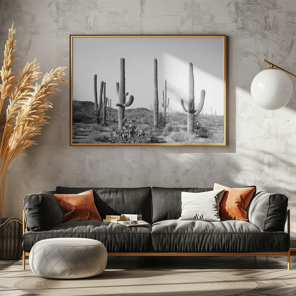 Grey Cactus Land | Poster