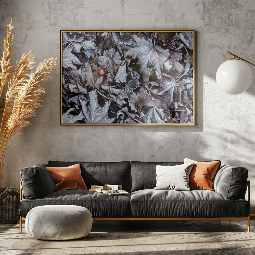 Frozen leaves | Canvas