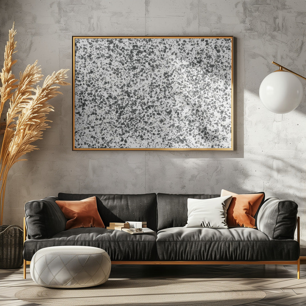 Monochrome Speckles | Poster