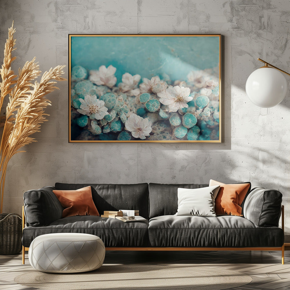 Aqua Blossom Dream | Canvas