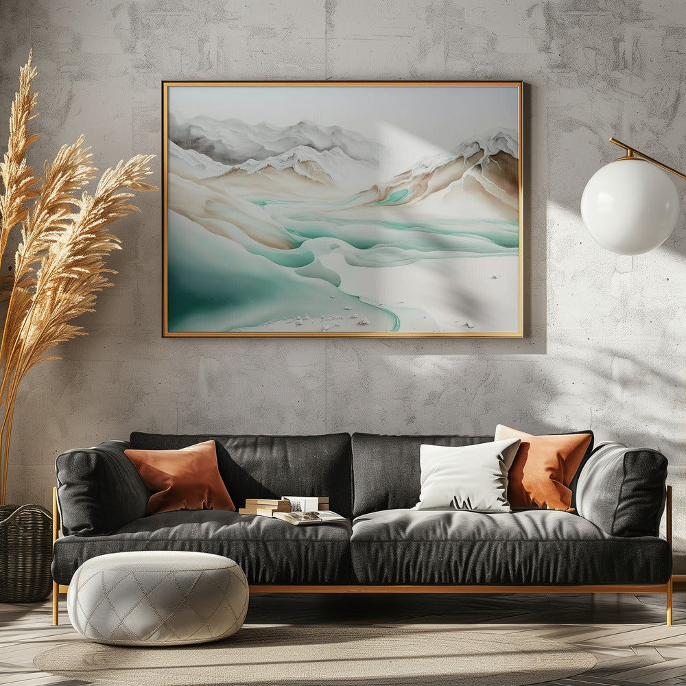 Tranquil Alpine Flow | Canvas