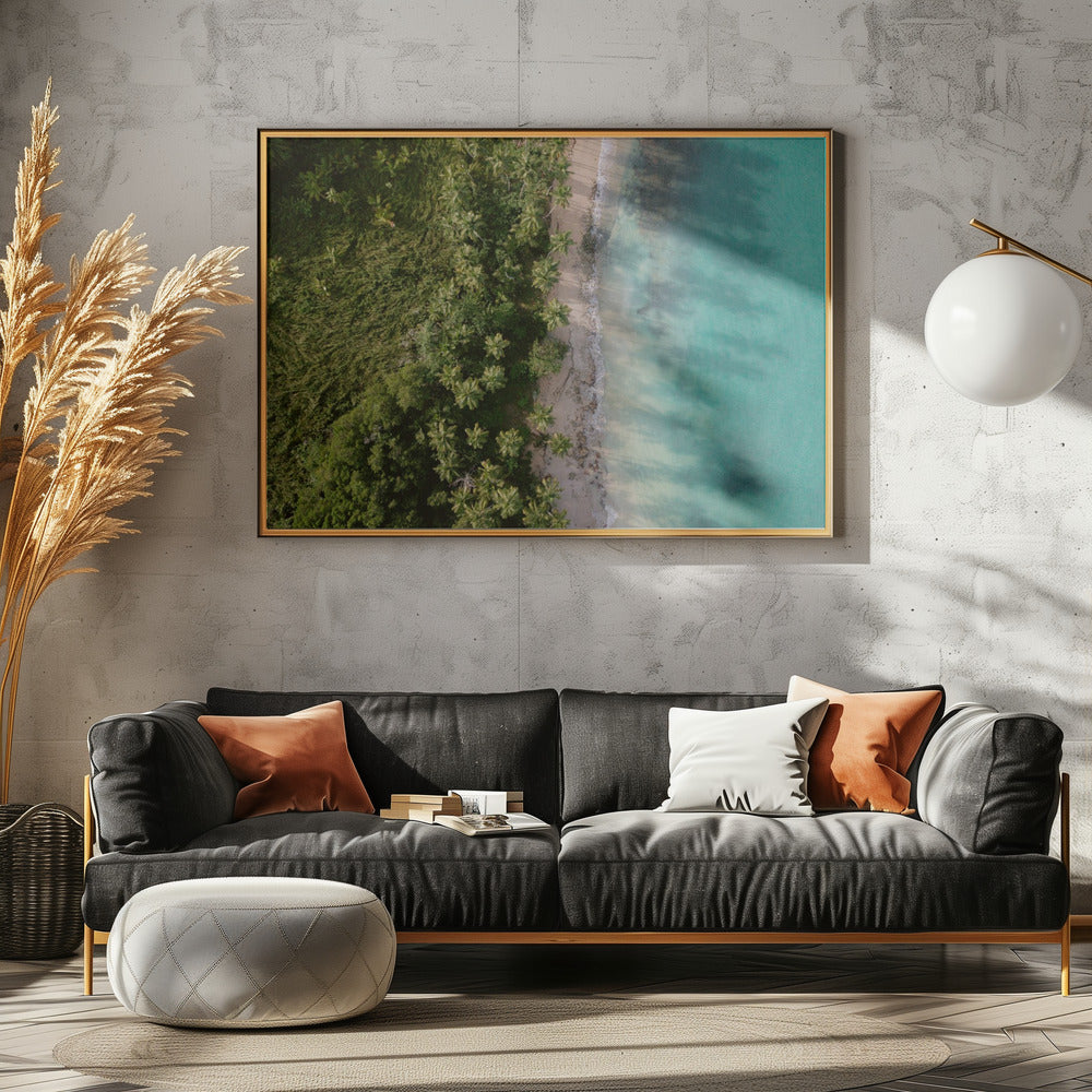 Green Beach from Above 2 | Canvas