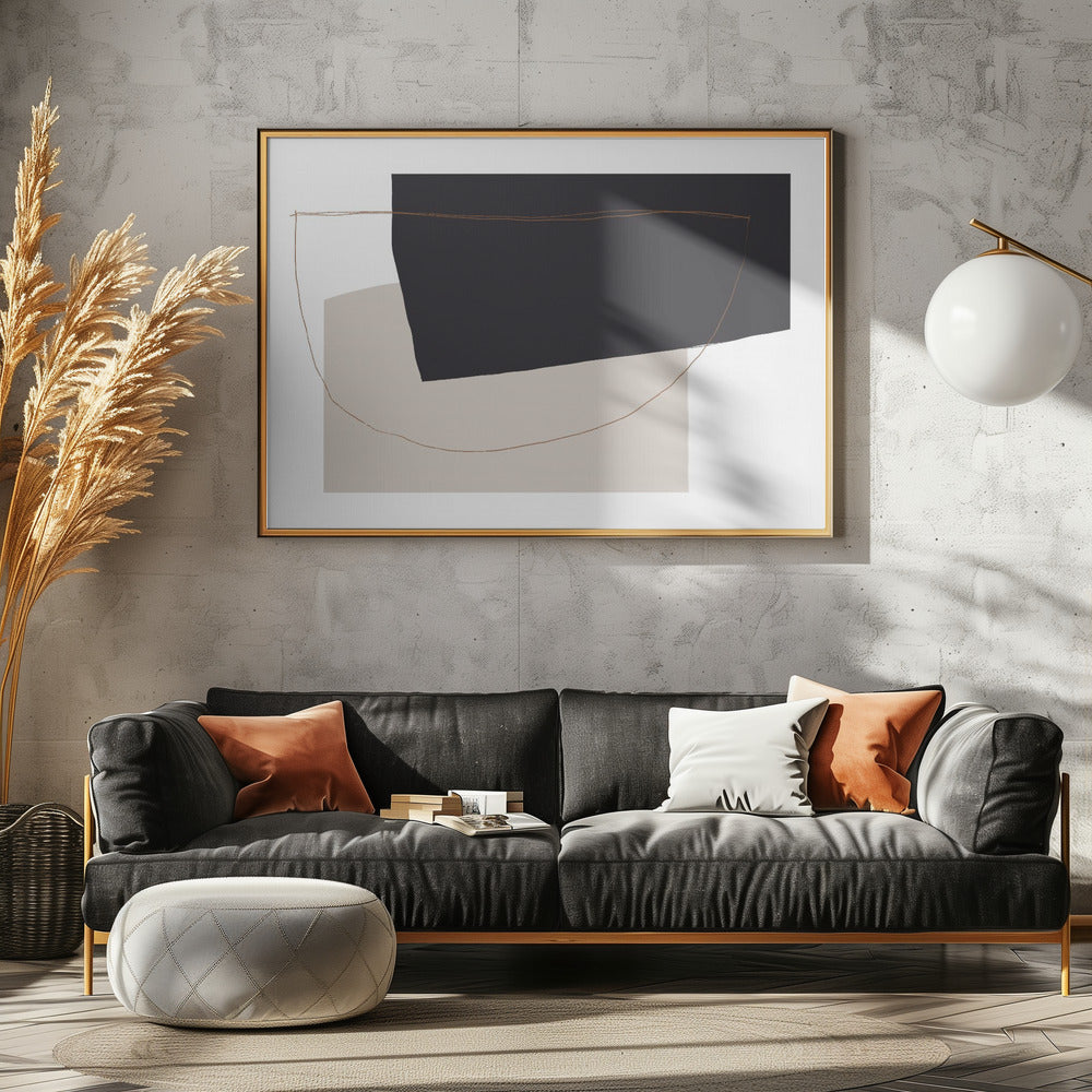 Curved Abstract Harmony | Poster