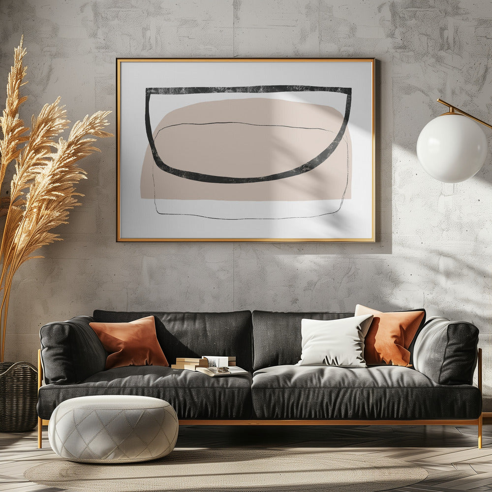 Geometric Shapes And Neutral Tones | Poster