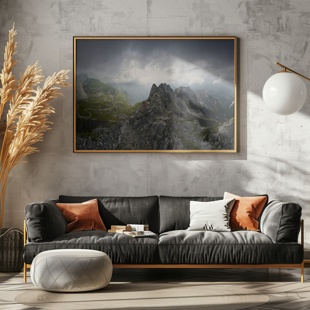 Bizarre Mountain Panorama | Poster