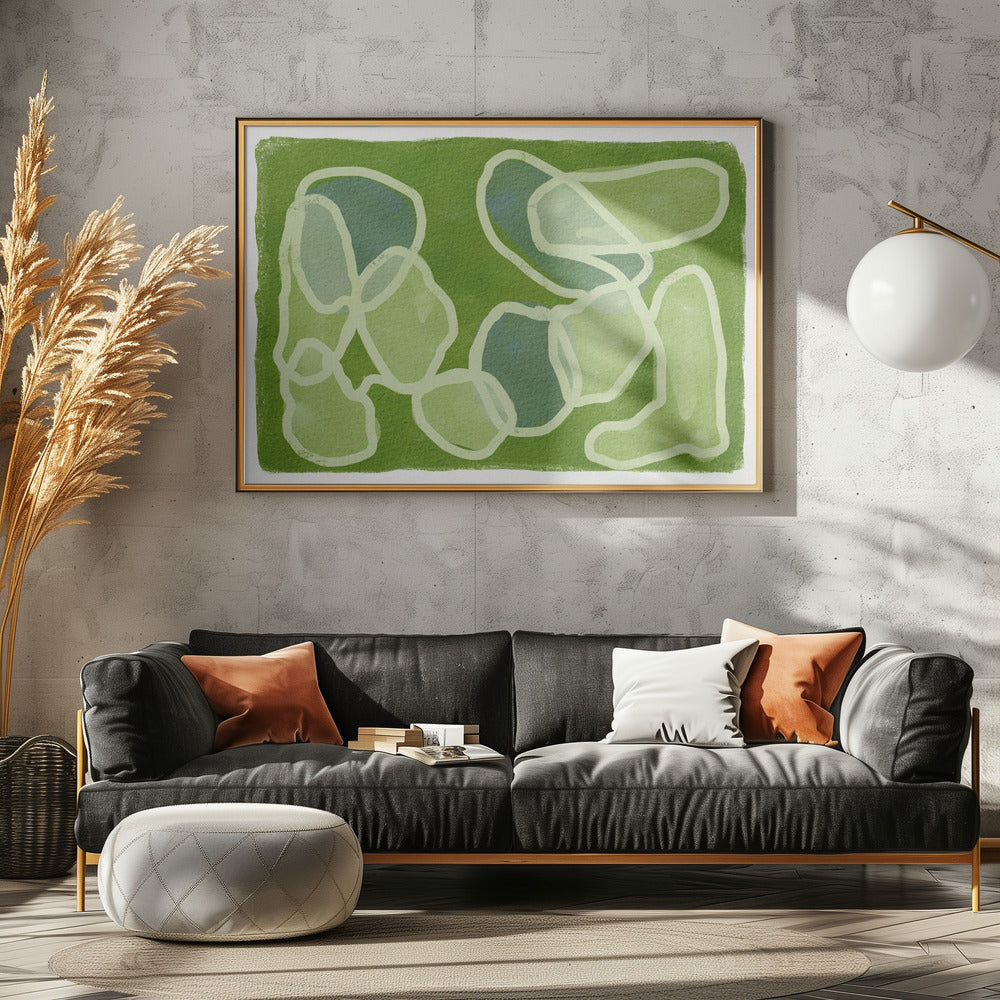 GREEN Circles | Canvas