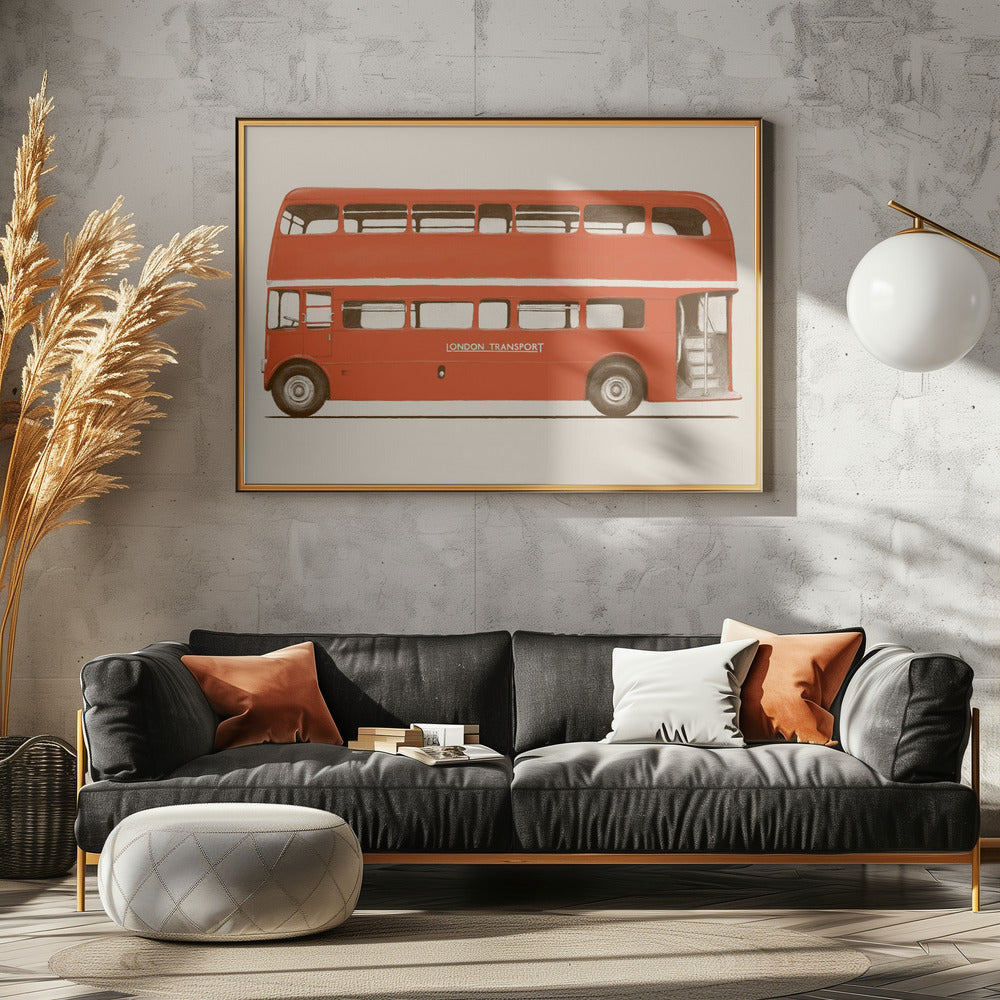Red English Bus | Poster
