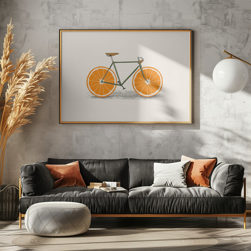 Orange Wheels | Poster