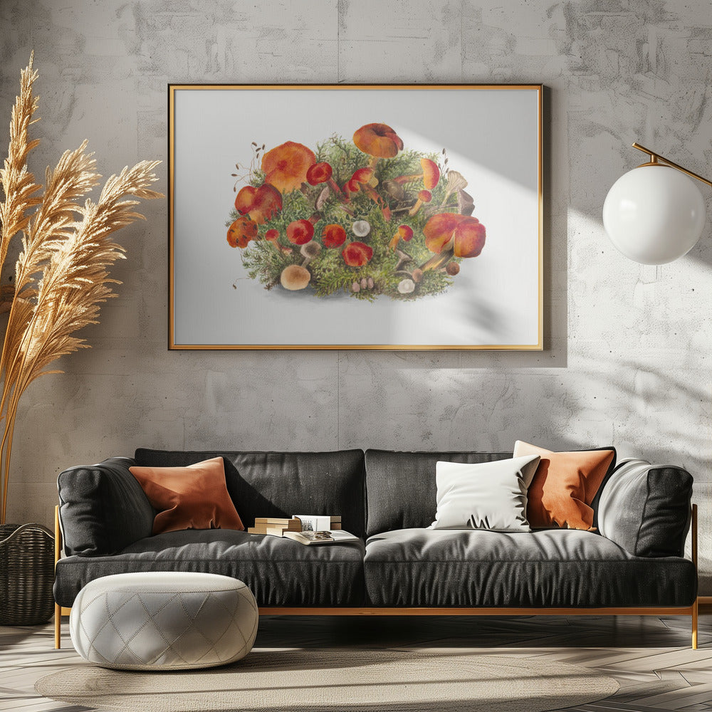 Study of Mushrooms (1880) Horizontal | Canvas