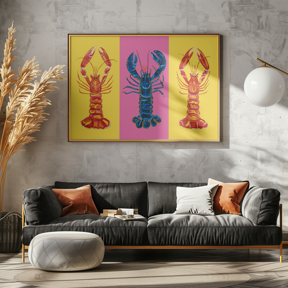 Lobster Langoustines Pop Art 2 | Canvas