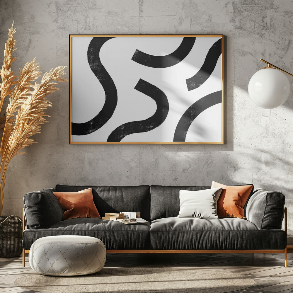 Monochrome Curves | Poster