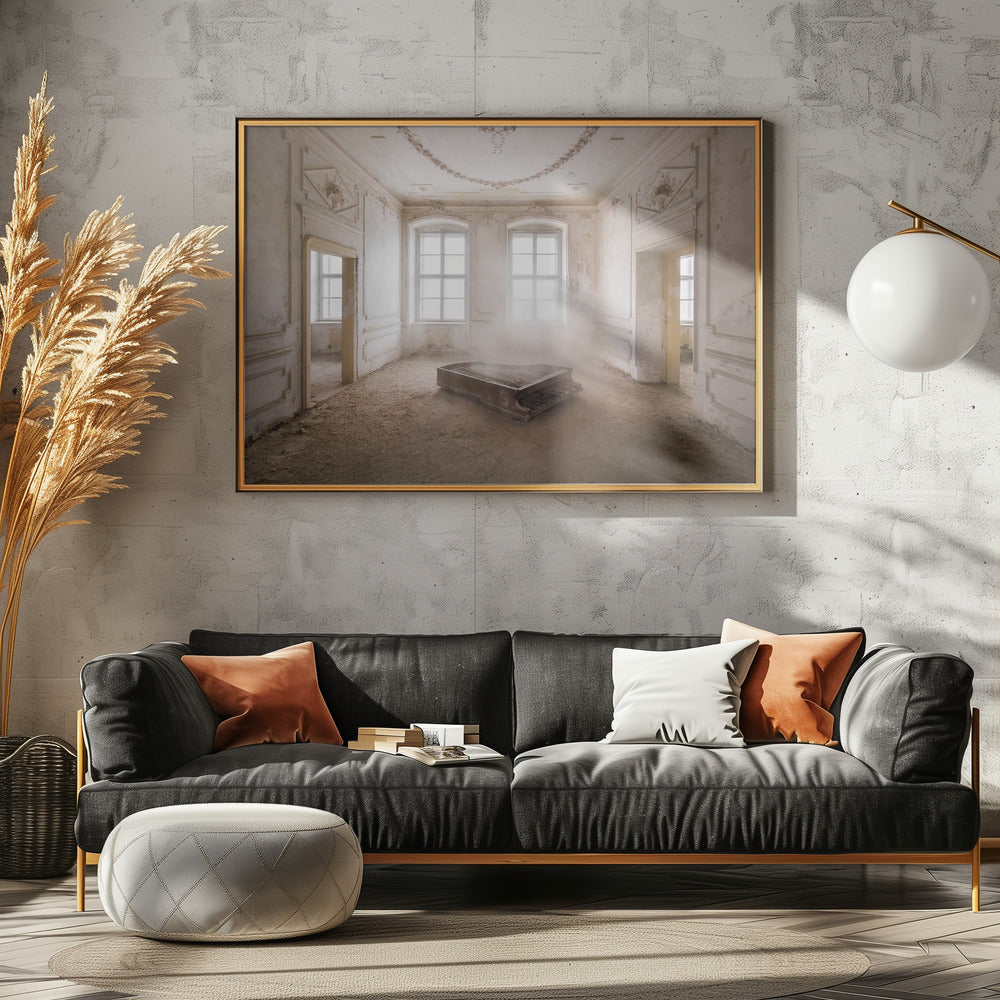 Abandoned Piano in the Dust | Canvas
