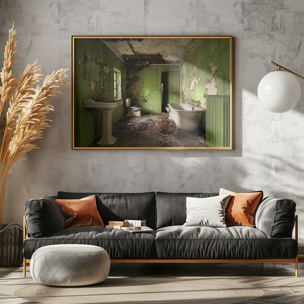 Green Bathroom | Poster