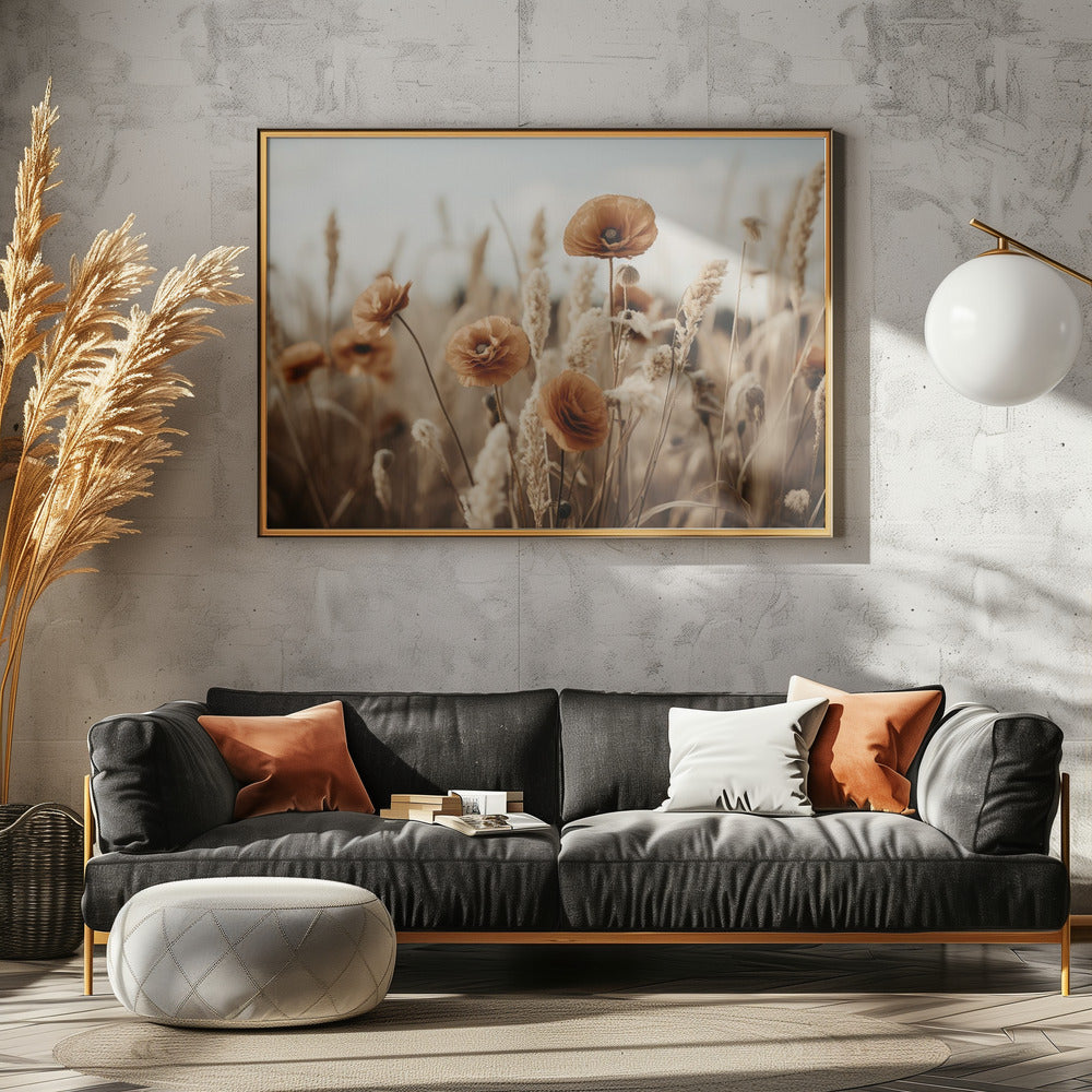 Poppies in Breeze | Poster