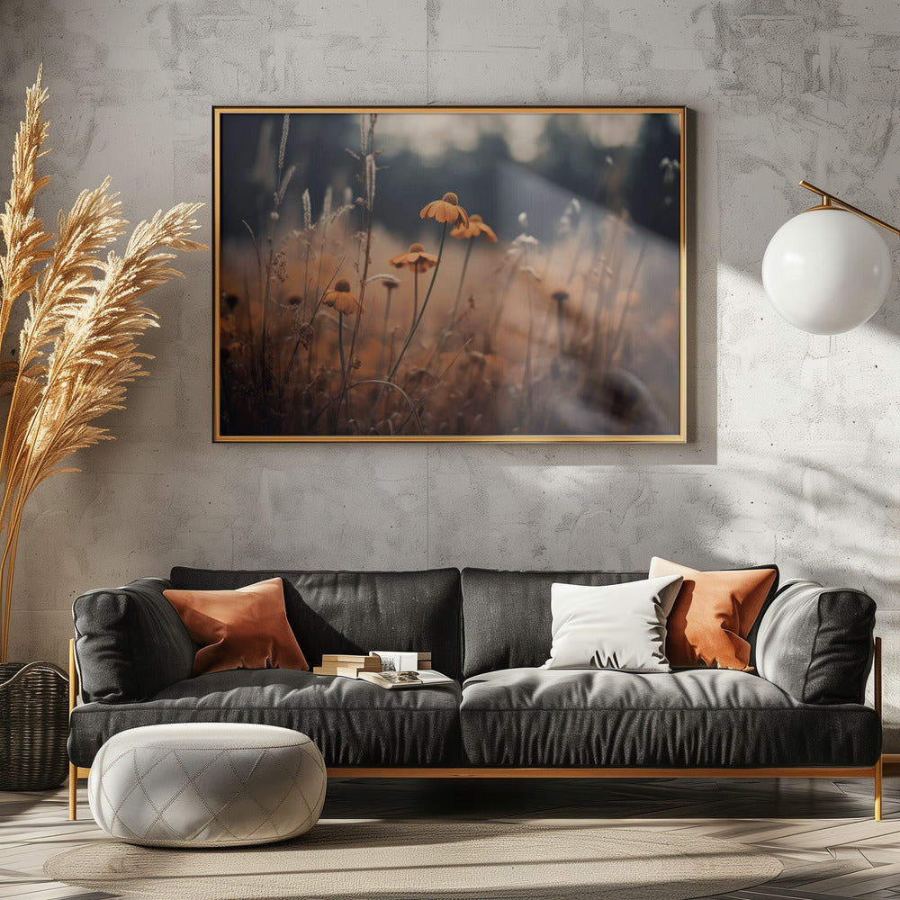 Golden Blossom Field | Canvas