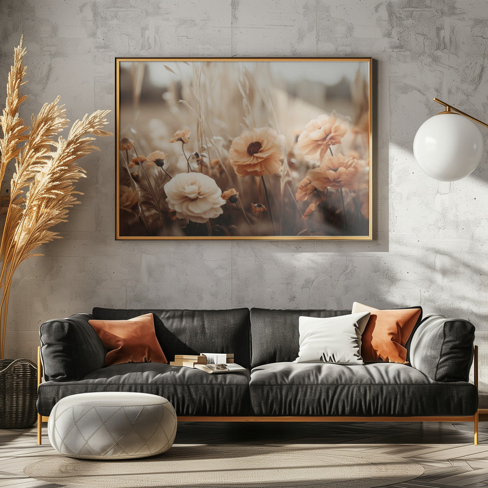 Sepia Blooms | Canvas