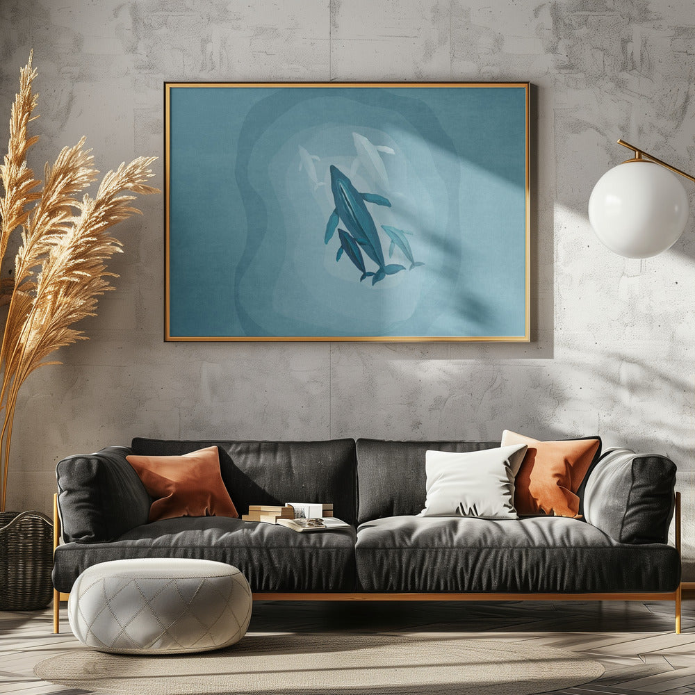 Gentle Giants Swim | Canvas