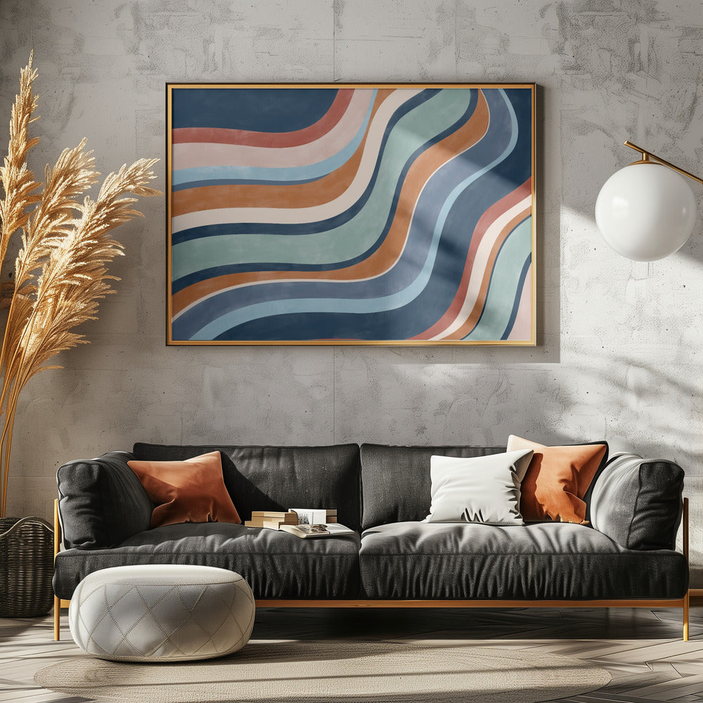 Multicolored Lines Creates A Dynamic | Canvas
