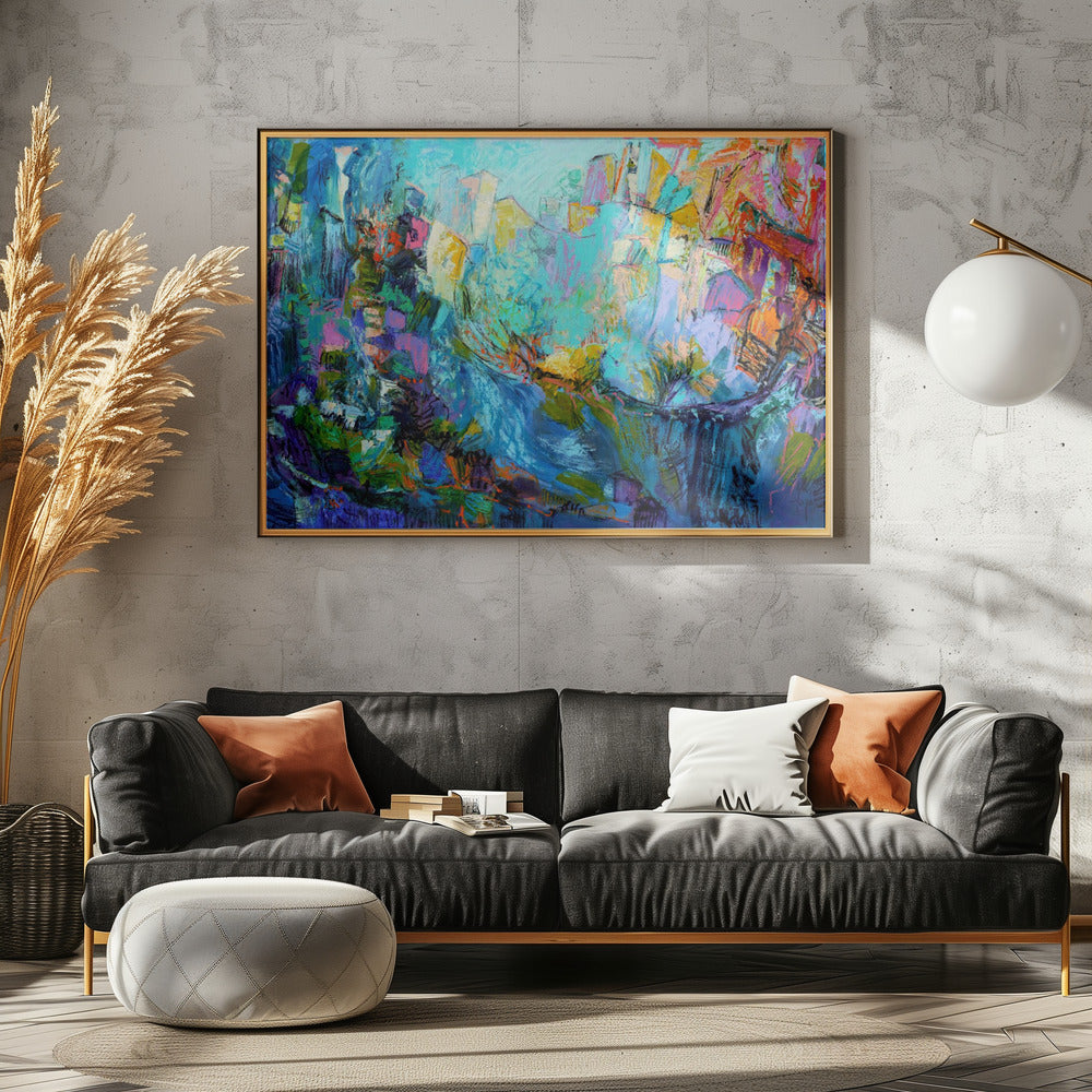 Luminous Petal Cascade | Poster