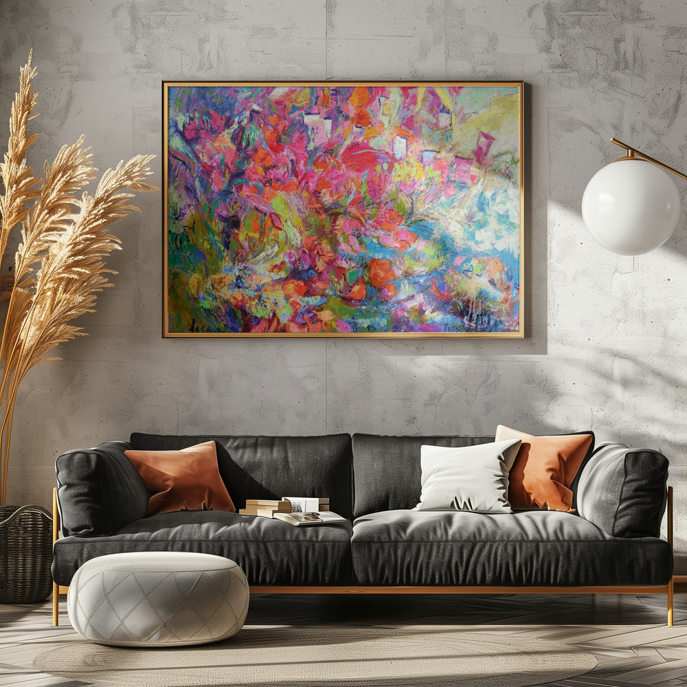 Luminous Petal Cascade | Canvas