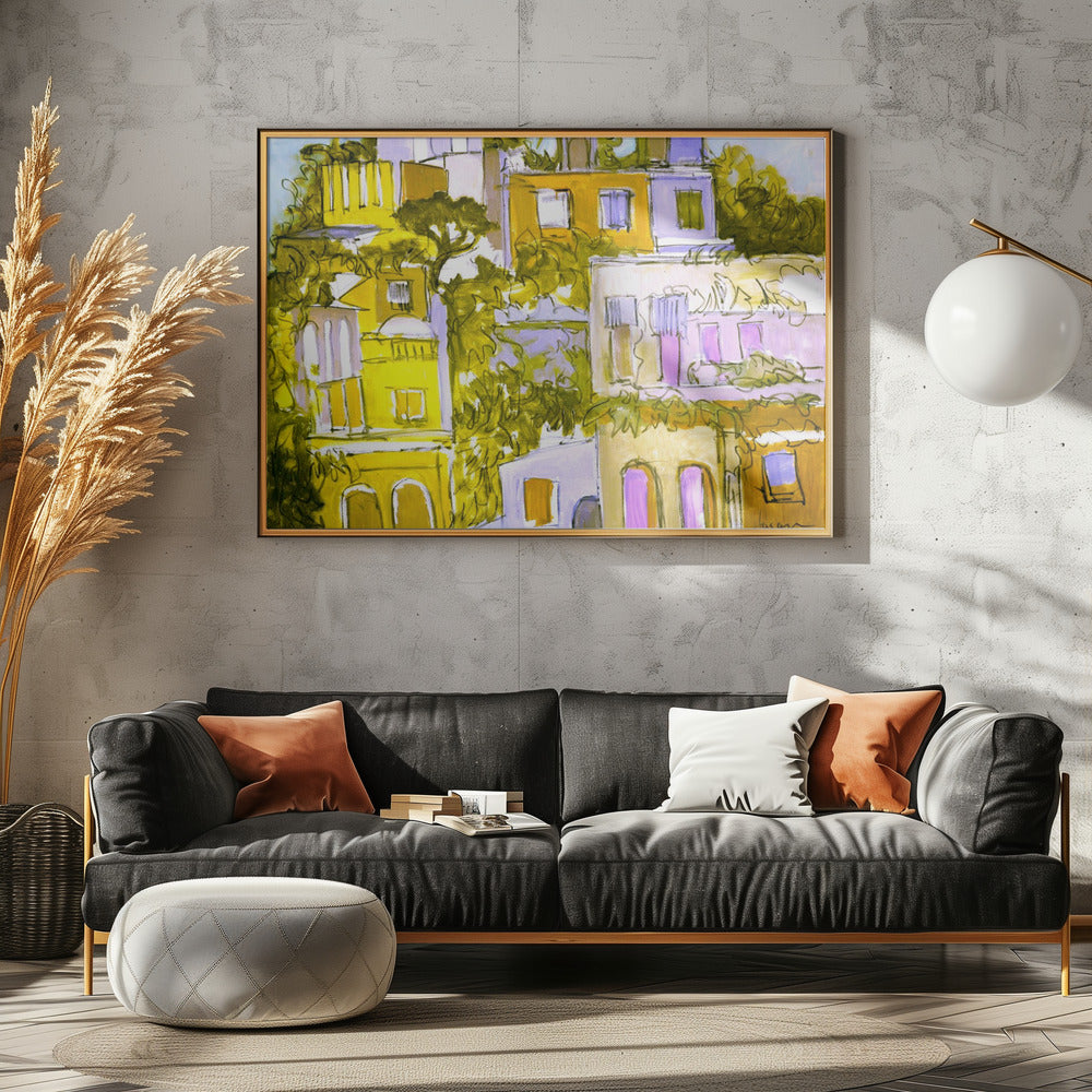 Vibrant Rooftops | Canvas