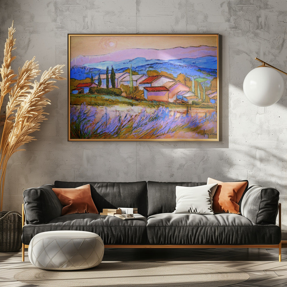 Lavender Hillside | Canvas